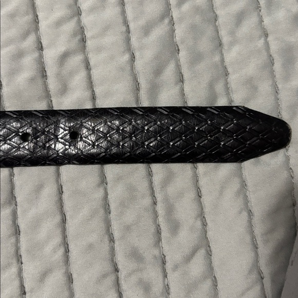 Remo Tulliani Black Woven Italian calfskin Belt - Picture 4 of 8